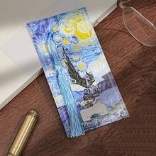 Artistic Metal Hollow Tassel Bookmark, Vintage Oil Painting Style Decorative Page Marker, Suitable As Reading Gift For Book Lovers - A - View 5