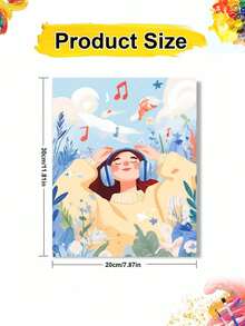 Relaxing Pattern Oil Painting By Numbers, DIY Canvas Art For Adult Beginners, Wall Art Decoration Holiday Gifts, Includes Oil Painting Tools. - Sets - View 10