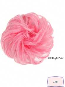 Messy Bun Wig With Elastic Hair Ties, High-Temperature Fiber Wig Suitable For Various Occasions, Halloween - Multicolor - View 34