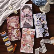 40 Pages/Bag Storage Album, Flower Story Series, Double-Layer Sticker Tape Storage, Card & Postcard Storage Album - Single Piece - View 6