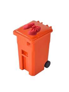 Trash Can Shaped Makeup Brush Storage,Fun Stationery Storage Box,Desktop Placement For Discarded Paper Strips And Notes,Office Workstation Corner Placement Decor,Suitable For Students,Office Workers,Teacher's Day,Birthday,Back To School Essential - Multicolor - View 16