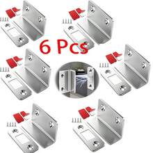 Magnetic Door Catches, L Shape Ultra Thin Cupboard Magnets Adhesive Cabinet Magnets Door Latch For Kitchen Wardrobe Drawer Sliding Door Closure(6/8/14 Pcs) - Door Catches, L Shape - View 10
