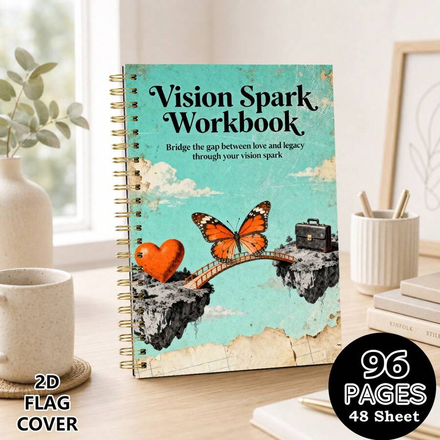 My Vision & Growth Journal For Goal Planning - Personal Growth Workbook For Life Balance, Weekly Reset And Procrastination Control, Journal - For Office Professionals And Busy Entrepreneurs - A5 - View 1