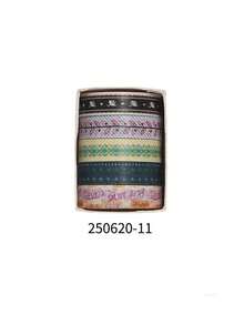 5 Rolls/Box, Various Plant Floral Patterns Creative Washi Tape, For Notebook Decoration, DIY Scrapbooking Decoration Masking Tape - Multicolor - View 15