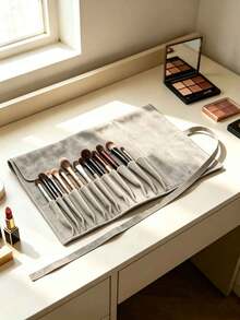 Makeup Brush Storage Bag,Travel Makeup Brush Bag Roll-Up Makeup Pouch, Suitable For Women's Makeup Brushes And Makeup Artists Brushes Not Included - Multicolor - View 2