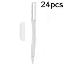 24/15/12/6/3/1 Pc Eyebrow Trimmer Set, Multi-Functional Eyebrow Trimmer With Protective Cover, Razor, Makeup Remover And Hair Remover, Body Hair Trimmer, Exfoliating And Dermaplaning Tool, Stainless Steel Sharp Eyebrow Trimmer - Multicolor - View 13
