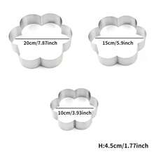 3pcs Stainless Steel Cheesecake Rings Mousse Cake Molds, Heat-Resistant 3-Layer Cake Baking Tools, Suitable For Birthday Cakes, Valentine's Day, Anniversary And Home Baking Bread And Cakes - View 15