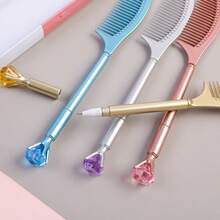 4/8pcs Creative Comb Pens, Unique And Fun Writing Tools, Suitable For School Supplies And Office, Perfect For Engagement, Wedding, Party, Study, Corporate Promotional Gifts, Memorial Gifts For Friends And Loved Ones, Random Colors - Diamond Comb Pen - View 10