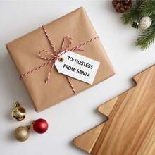 Wooden Acacia Cutting Board, Double-Sided Bread & Cheese Board, Functional Kitchen Accessory, Suitable For Fruit, Meat And Bread Cutting, Can Be Used As A Meal Prep Workstation, Perfect For Chef's Birthday, Party, Christmas, Easter, Wedding Holiday Gift - 1PC - View 9
