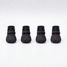 PETSIN Bộ 4 đôi giày chống trượt chống thấm nước cho chó, tất chân mềm cho chó nhỏ, đế nhẹ chống mài mòn dùng trong nhà & ngoài trời - Nhiều màu - Xem 18