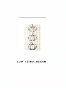 1pc Frameless Neutral Fall Modern Pumpkin Thanksgiving Cozy Wall Art Canvas Poster For Living Room Bedroom Dorm Gift - Frameless - View 15