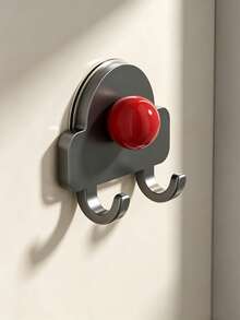 2pcs Adhesive Hooks For Bedside, Kitchen, Entryway, Coat Rack, Towel Storage, No Drilling Required - Multicolor - View 2