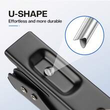 Eagle Single Hole Puncher, Labor Savings, Heavy Duty Metal Punch, 12 Sheet Capacity, For ID Cards, Chipboard, Art Project, Crafts Easy Punching, Black - Single Hole Puncher - View 4