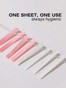 300 Pcs Eyelash Lift Pads, Pink And White Eyelash Lift Rods Set Pads, Disposable Eyelash Tape, Beauty Tools, For Eyelash Lifting - Multicolor - View 3