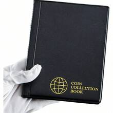 紀念幣收藏收納相簿 硬殼硬皮幣收納書 透明內袋展示相簿 便攜式硬幣整理書 防塵硬幣收藏展示相簿 硬幣分類活頁夾 用於硬幣收藏分類與收納 桌面收藏收納配件 硬幣收藏愛好禮物 - 多色 - 查看 5
