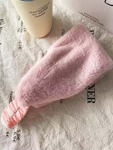 1pc New Plush Elastic Headband Faux Rabbit Fur Hair Accessory Winter Windproof Warm Wide Band For Women, Suitable For Autumn/Winter Wear, Versatile Fashion - Multicolor - View 16