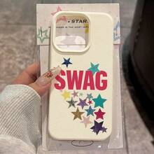 波點 SWAG 手機殼，適用於 iPhone 17、17 Pro、17 Pro Max、16 Pro、16 Pro Max、14、15、16、13、14、15、12、11 Pro Max、Plus，亮面、耐用、防刮、時尚且有風格，完美禮物 - 彩色 - 查看 1
