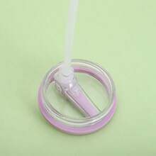2pcs Replacement Insulated Cup Lids With Reusable Straws, Transparent Sliding Lid With Silicone Seal, Compatible With Stanley 40oz Insulated Cup - Multicolor - View 4