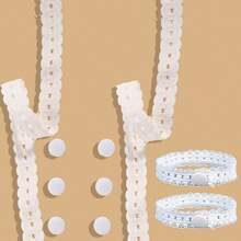 Exquisite Lace Trim Waistband, Lace Shirt Cuff Sleeve Holder, Clothing Fixing Strap, Suitable For T-Shirts, Dresses, Shirts, Invisible Button Extender Adjustable Clothing Length; No-Tie Trim Adjuster, Suitable For Sweaters, Pants (Neutral Home Sewing Tools) - A - View 13