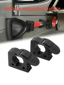 2pcs Quick Clamp Fixture, Synthetic Rubber Installation Tool & Equipment Rubber Clamp, Suitable For Off-Road Vehicle, ATV, UTV, Truck Accessories, Tool Storage Clip, Outdoor Shovel Storage Rack - Multicolor - View 1