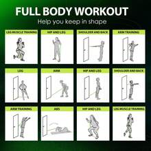 150LBS Multifunctional Fitness Resistance Band, Military Green, Home Fitness Strength Training - 150LBS - View 3