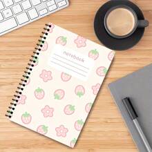 1 Pink Aesthetic Notebook, Perfect For Study Materials, Travel Journal, Office Essentials, Perfect Gift For Friends, Sisters, Or As A Notebook For University And School Courses - A5 - View 1