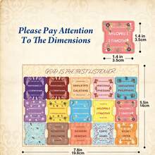 Bible Tabs (Pastel Bloom) - Nourishing The Soul Book Summary - 66 Tear-Off Laminated Bible Tabs (Large Print), Bible Book Tabs, Women's Bible Study, Bible Book Tabs, School Supplies, Back To School - Multicolor - View 2