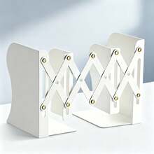 Expandable Desktop Bookend Organizer Rack With Book Clips, Foldable Fixed Book Stand For Students - Bookend - View 10