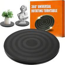20‑Centimetre Swivel Base With Ball Bearing Structure, Practical Rotating Accessory For Screens, Hand‑Craft Works And Assorted Display‑Scene Layouts. - Black - View 2