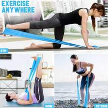 Fitness Resistance Bands, 3 Resistance Levels Yoga Resistance Bands, Skin-Friendly Elastic Bands Suitable For Home Workout - A - View 7