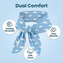 1pc Blue Snowflake Bear Neck Warmer - Blue Snowflake Bear - View 7