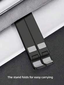 Foldable Portable Laptop Tablet Phone Stand With Extended Phone Holder, Adjustable Cooling Stand, Extended Phone Base, Portable Laptop Storage Lifting Base, Easy Installation, Convenient To Carry, Sturdy And Durable, Good Ventilation And Heat Dissipation, Suitable For Office, Home And Travel Use. Multiple Styles Available. Perfect Gift For Family And Friends - View 7