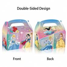 12/24pcs Theme Birthday Party Gift Boxes, Anime Girl Theme Candy Boxes, Cute Character Portable Handle Gift Boxes, Anime Theme Birthday Party Decoration, Theme Snack Candy Boxes, Suitable For Game Night, Birthday Party And Teen Gifts - Multicolor - View 2