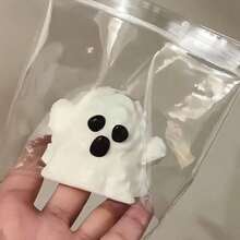 1pc Halloween Ghost Squishy Toy, Soft Rubber Slow Rebound, Ghost Character Shape, Stress Relief Toy - Multicolor - View 3