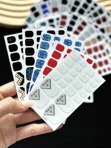 22 miếng/tờ nhãn dán bọc toàn bộ móng chân, decal móng gradient lấp lánh nhiều họa tiết, nhãn dán nghệ thuật móng tự dính dễ sử dụng, phụ kiện làm móng, dùng cho trang trí móng hàng ngày và DIY - Nhiều màu - Xem 7