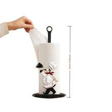 Cute Chef Shaped Kitchen Paper Towel Holder With Tray Design, Freestanding Paper Towel Rack Suitable For Kitchen, Living Room, Dining Room And Bathroom, Combines Decorative And Practical Functions - View 13