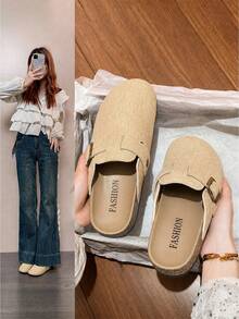Women Flats - Beige - View 6