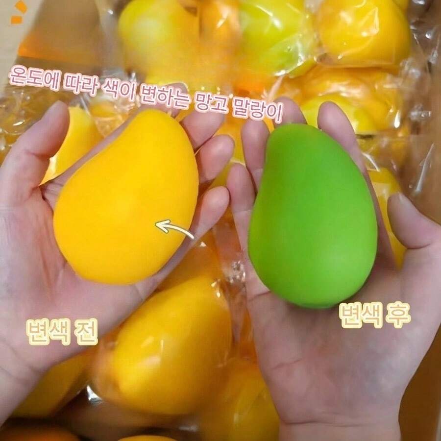 芒果壓力球脆感捏捏玩具，成人 ASMR 感官紓壓玩具，生日與節日禮物首選