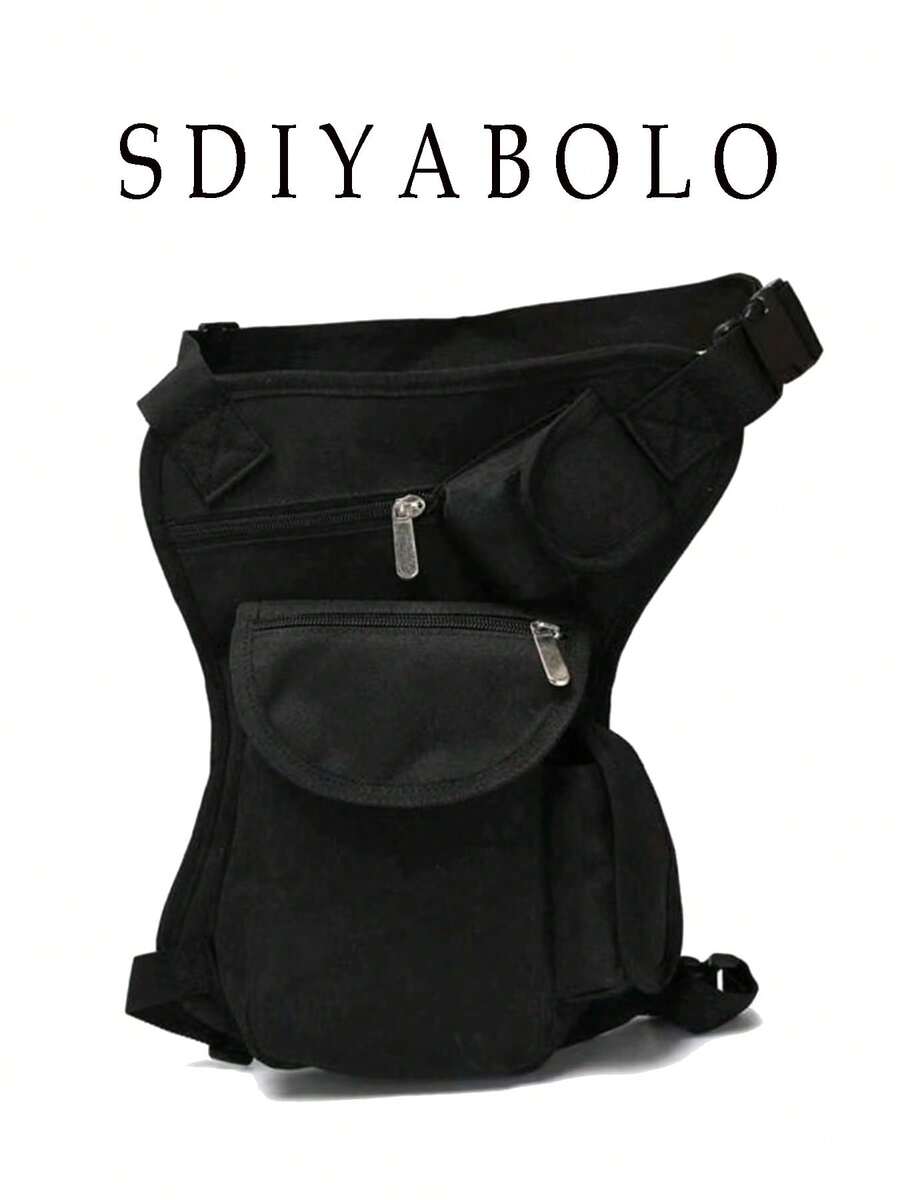 Punk Minimalist Style Waist Bag Leg Bag Outdoor Bag Suitable For Hiking Outdoor Cycling, Travel UseSundries Storage Waist Bag Motorcycle Rider Hiking - Multicolor - View 1