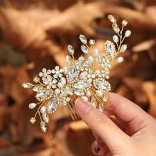 1pc Shiny Elegant Party Iron Hair Comb Bridal Wedding Hair Accessory For All Seasons - Color - View 5