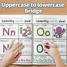 Alphabet Learning Notebooks, ABC A-Z Letter Tracing, Uppercase & Lowercase Handwriting Practice, Letter Recognition, Writing Worksheets, Trace & Learn Alphabet Activities, Classroom & Back To School Supplies - Alphabet Handwriting Activities - View 4