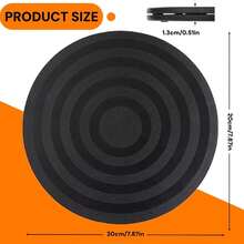 360‑Degree Rotating Swivel Platform, 20 Cm Size, Steel Ball‑Bearing Turntable Plate, Rotating Stand For TV, Monitor, Craft Projects And Display Ornaments. - Black - View 9
