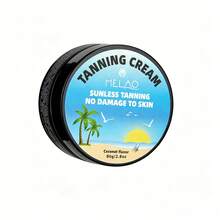 MELAO Self-Tanning Cream Set 80g - Mango Or Coconut Scented Tanning Cream, Create Beautiful Bronze Skin - Easy To Apply, Long-Lasting Formula, Perfect Tanning Effect Lasts Up To 7 Days - Suitable For All Skin Types - Brown - View 4