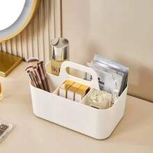 Stackable Storage Box, Suitable For Bathroom, Office, Craft Supplies Or School Supplies. Portable Handheld Storage Box, Can Be Placed On The Bathroom Countertop. Lipstick And Makeup Brushes. Multi-Functional Storage Rack - Multicolor - View 1