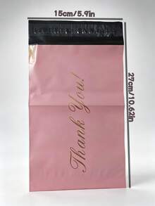 20pcs/50pcs/100pcs Pink Courier Bags, Thickened Packaging Bags, Self-Adhesive Waterproof Packing Bags, Christmas Gift Wrapping Bags, Party Thank You Bags (Please Purchase According To Size Chart) - Multicolor - View 4