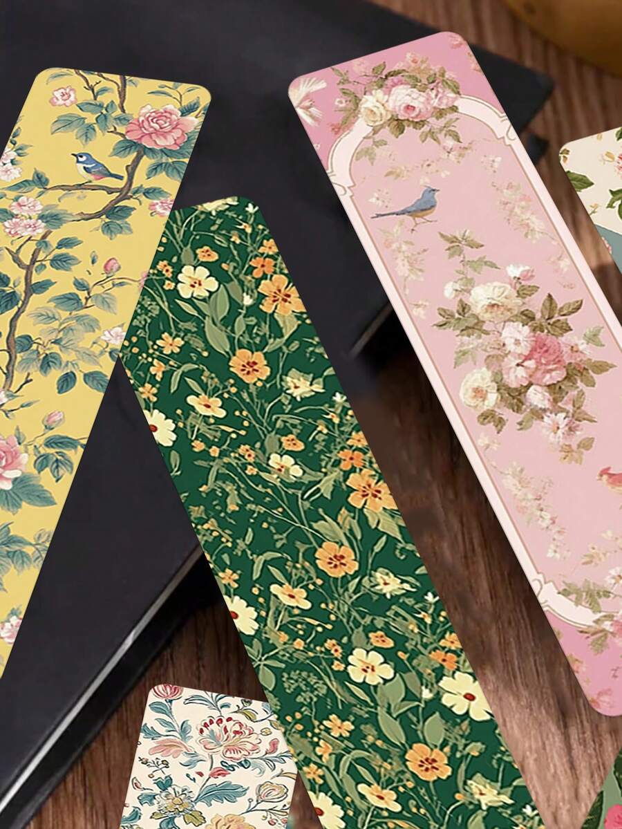 30pcs Secret Garden Bookmarks-Double-Sided, Rounded Corners-Perfect For Book Lovers, Bookmarking, And Holiday Gift Cards; Ideal For Party Favors, Rewards, And Holiday Gifts - View 1