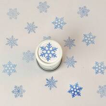 1pc Christmas Snowflake Stamp - Diary Stamp, Scrapbooking, Embossing, Scrapbook Stamp, Creative Seasonal Stamp, Suitable For Handicrafts, Teacher Encouragement Stamp, Suitable For Diary, Envelope, Note Stamp, Plastic Material - Snowflake Stamp - View 14