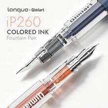 Set Pena Tinta 4 Warna Languo, Pena Tinta Isi Ulang, Ujung Pena Halus Presisi, Ujung Pena Paduan Tahan Aus untuk Menulis Halus dan Stabil, Warna Tinta Kaya, Jenuh, dan Transparan, Cocok untuk Menulis Siswa, Kaligrafi, Menggambar, Seni, Mencoret-coret, dan Hadiah Bisnis. - MultiWarna - View 9