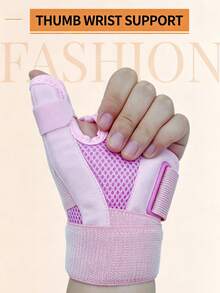 1pc Unisex Adjustable Wrist And Thumb Support Brace, Breathable And Comfortable, Suitable For Daily Warmth, Universal For Left And Right Hands - Multicolor - View 8
