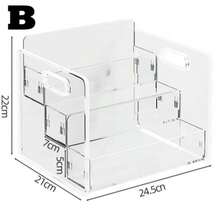 1pc 3-Tier Transparent Acrylic Nail Polish Display Stand, Christmas Gift Multi-Layer Display Rack, Cosmetic Storage Organizer, Easy Assembly, Figurine Holder, Jewelry Stand, Storage Box, Suitable For Home Living Room Office Decor, Bedroom Desktop Organization, Birthday Gift - Clear - View 13